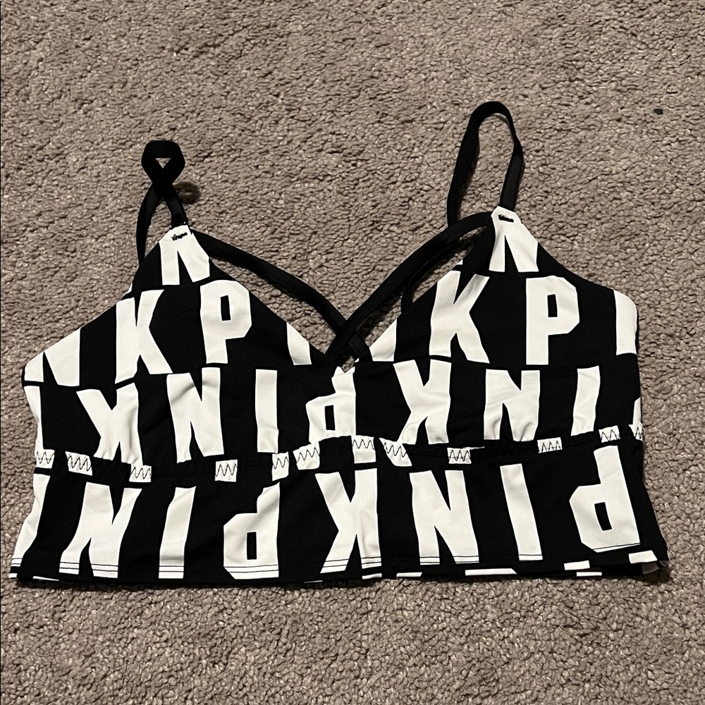 PINK Victoria's Secret Black and White Bra